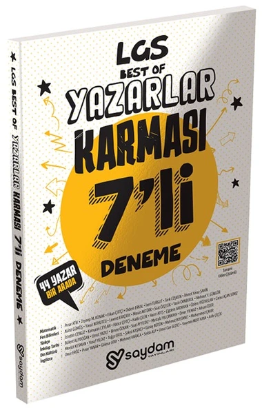 8. Sınıf LGS Best Of Yazarlar Karması 7 li Deneme Video Çözümlü Saydam Yayınları ürün görseli 1