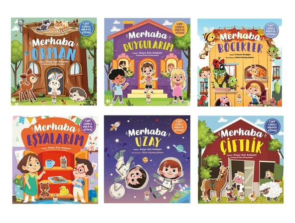 Cırt Cırtlı Hikaye Kitabı Seti Merhaba Serisi (6 Kitap) ürün görseli 1