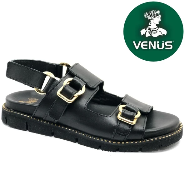 Venüs Lagos Hakiki Deri Comfort Ortopedik Kadın Sandalet ürün görseli 1