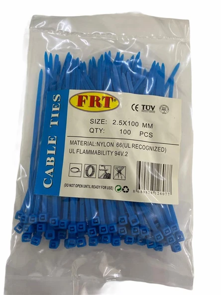 FRT Mavi 2,5x100 Kablo Bağı ürün görseli 1