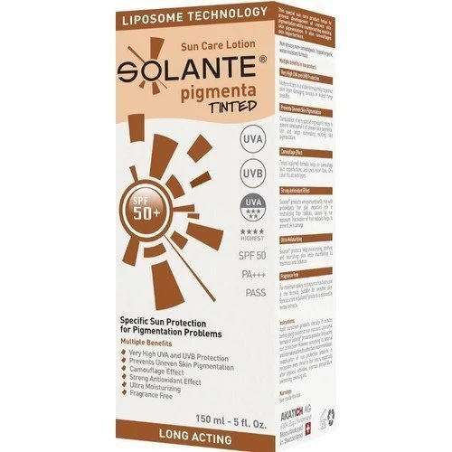 Solante Pigmenta Tinted Spf50 Sun Care Lotion 150 ml ürün görseli 1