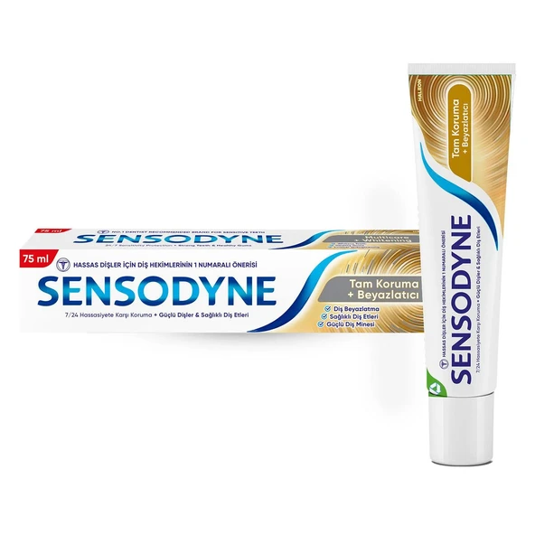 Sensodyne Tam Koruma ve Beyazlatıcı Diş Macunu 75 ml ürün görseli 1
