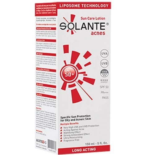 Solante Acnes Lotion Spf 50 150 ml ( Akne ve Sivilce ) ürün görseli 1