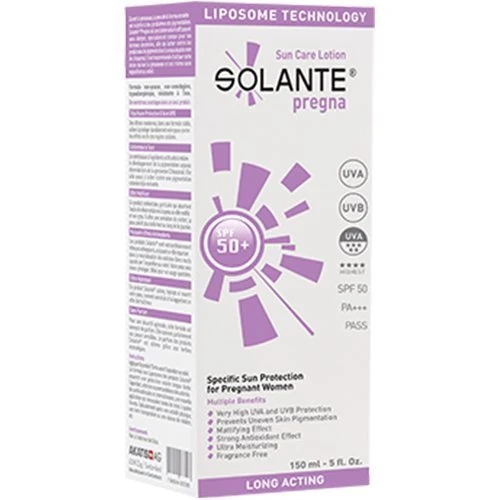 Solante Pregna SPF 50+ Hamileler için Güneş Koruyucu 150 ml ürün görseli 1