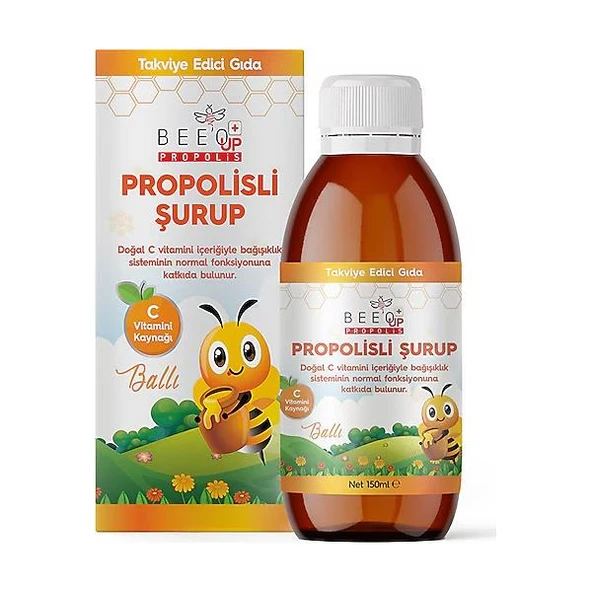 Bee'o Up Propolis Ballı Çocuk Şurubu 150 ml ürün görseli 1