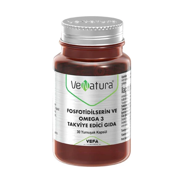 VeNatura Fosfotidilserin ve Omega 3 30 Kapsül ürün görseli 1