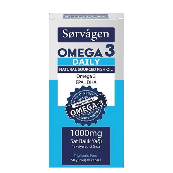 Sorvagen Omega 3 Daily Saf Balık Yağı 50 Kapsül ürün görseli 1