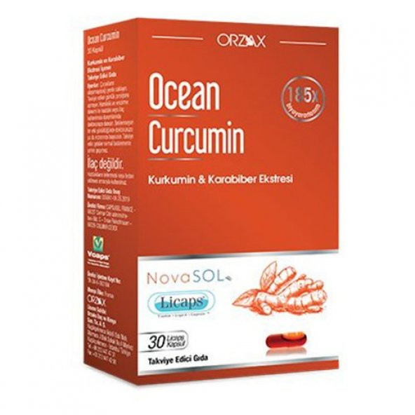 Ocean Curcumin 30 Kapsül ürün görseli 1