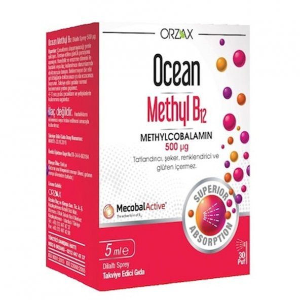 Ocean Methyl B12 500mcg 5ml ürün görseli 1