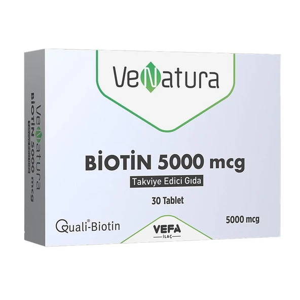 Venatura Biotin 5000 mcg 30 Tablet ürün görseli 1