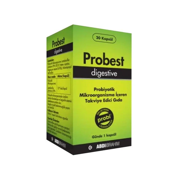 Probest Digestive Probiyotik 20 Kapsül ürün görseli 1