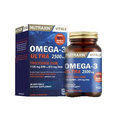 Nutraxin Omega 3 Ultra 2500 mg 30 Kapsül ürün görseli 1