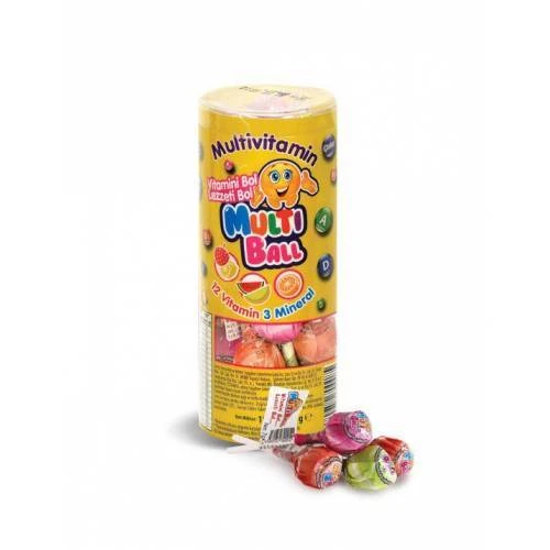 MultiBall Multivitamin 12 Vitamin 3 Mineral 15 Adet Lolipop ürün görseli 1