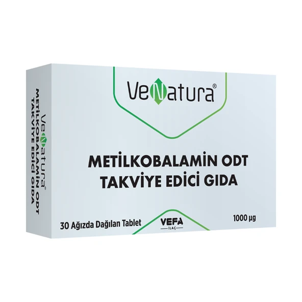 Venatura B12 Metilkobalamin 30 Tablet ürün görseli 1
