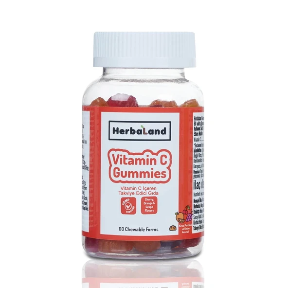 Herbaland Vitamin C 60 Adet Çiğnenebilir Form ürün görseli 1