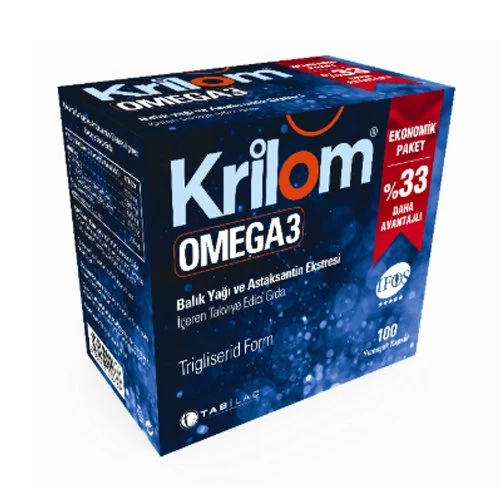 Krilom Omega-3 Avantajlı 100 Yumuşak Kapsül ürün görseli 1