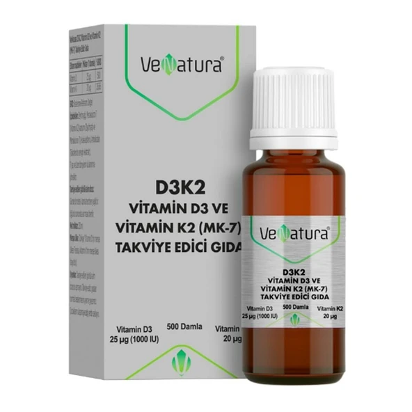Venatura Vitamin D3 ve Menaquinon 7 20 ml ürün görseli 1