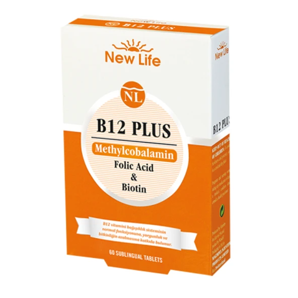 New Life B12 Plus B12 Vitamini 60 Dilaltı Tablet ürün görseli 1