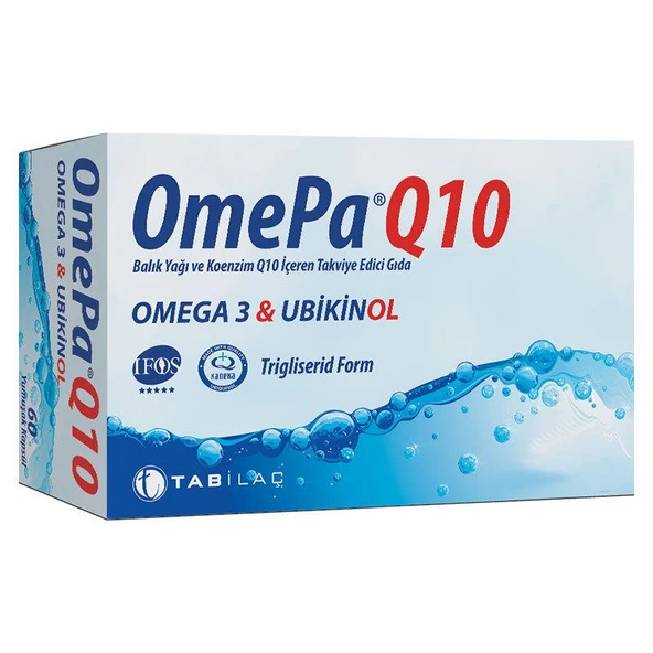OmePa Q10 Omega 3 Ubiquinol 90 Kapsül ürün görseli 1