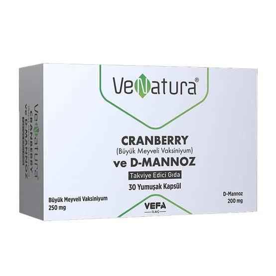 VeNatura Cranberry ve D-Mannoz 30 Kapsül ürün görseli 1