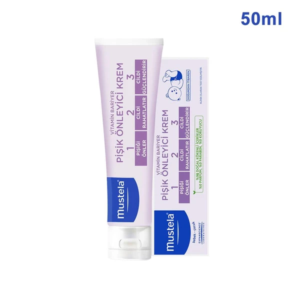 Mustela Vitamin Barrier 1-2-3 Cream 50 ml Pişik Kremi Tekli ürün görseli 1