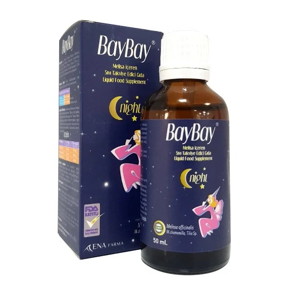 BAYBAY Damla Night Melisa İçeren Takviye Edici Gıda 50 ml ürün görseli 1