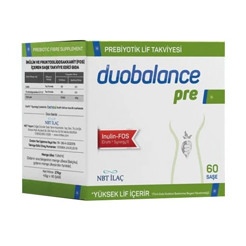NBT Life Duobalance Pre Prebiyotik Lif içeren 60 Saşe ürün görseli 1