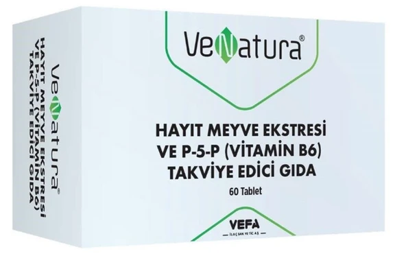 Venatura Hayıt Meyve Ekstresi ve P-5-P Vitamin B6 Takviye Edici Gıda 60 Kapsül ürün görseli 1