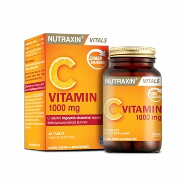 Nutraxin Vitamin C 1000mg 30 tablet ürün görseli 1