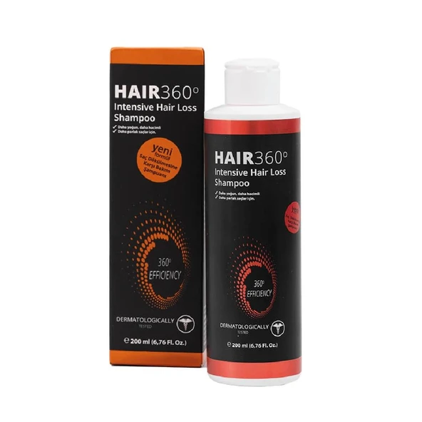 Hair 360 Growth Factors Booster İntensive Hair Loss Shampoo 200 ml ürün görseli 1