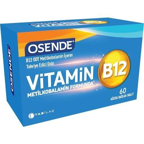 Osende Metilkobalamin Vitamin B12 60 Tablet ürün görseli 1