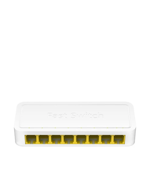 CUDY 8-Port 10/100 Mbps Desktop Switch ürün görseli 1