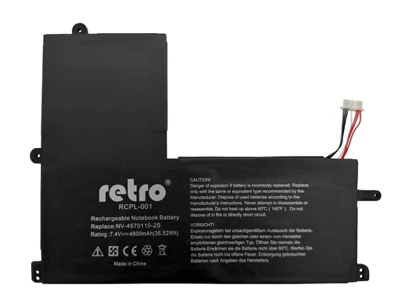 RETRO NV-4570110-2S Notebook Bataryasi ürün görseli 1