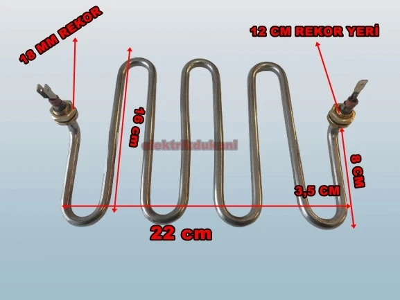 ENDER M Model 2500w Semaver Çaymatik Çay Kazanı Rezistansı 220V 8.5 ? Cr-Ni ürün görseli 1