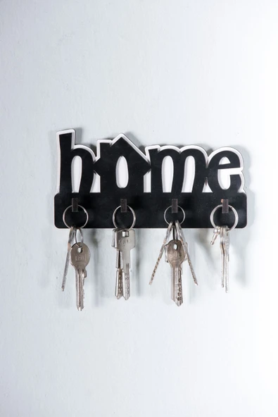 DEKOTADAN Home Ahşap Duvar Dekoru Anahtar Askısı ürün görseli 1