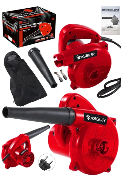 Assur 450W Elektrikli Hava Üfleme Emme Körüğü Kompresör ürün görseli 1