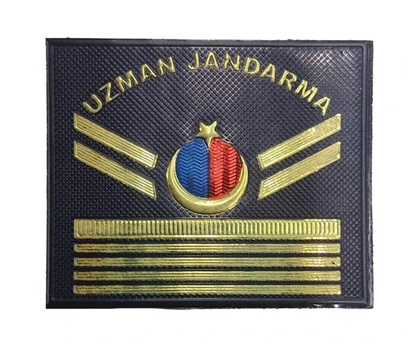 Single Sword Uzman Jandarma Yazılı Asayiş Plastik Rütbe ürün görseli 1