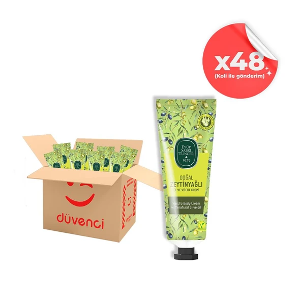 Eyüp Sabri Tuncer Doğal Zeytinyağlı El Ve Vücut Kremi 50 ML x 48 ürün görseli 1