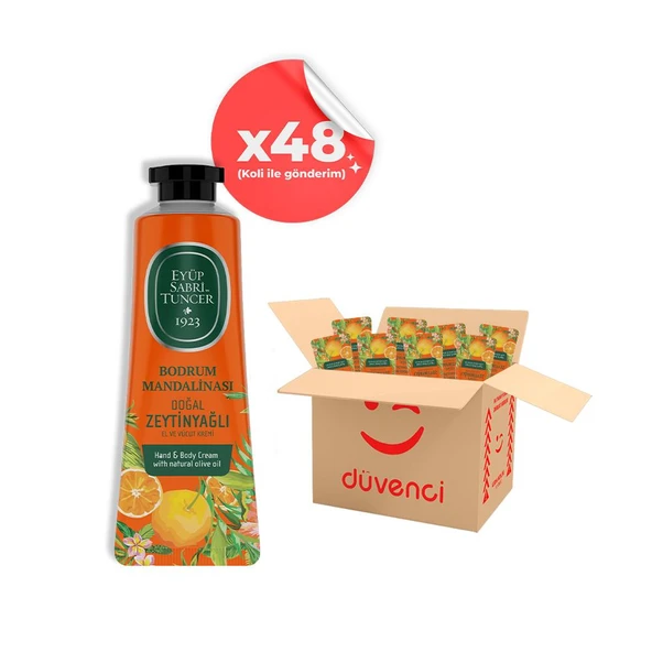 Eyüp Sabri Tuncer El ve Vücut Kremi Bodrum Mandalinası 50 ml x 48 ürün görseli 1