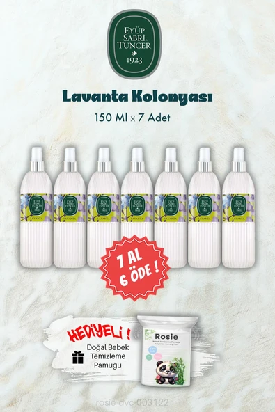 Lavanta Kolonyası 150 ML 7 AL 6 ÖDE ve ROSIE Hediye ürün görseli 1