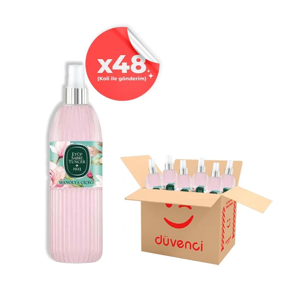 Eyüp Sabri Tuncer Manolya Çiçeği Kolonyası Silindir Pet Sprey Şişe 150 ML x 48 ürün görseli 1