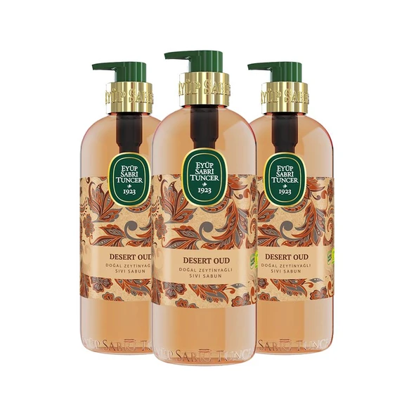 Eyüp Sabri Tuncer Desert Oud Doğal Zeytinyağlı Sıvı Sabun 500 ml x 3 ürün görseli 1