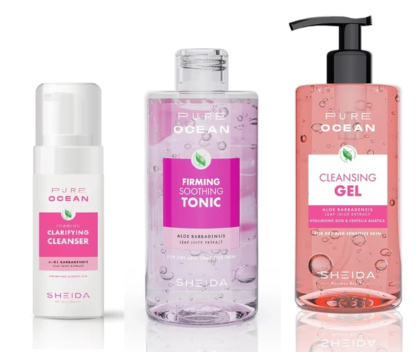 Sheida Pure Ocean Yüz Temizleme Seti - Kuru ve Hassas Ciltler İçin ürün görseli 1