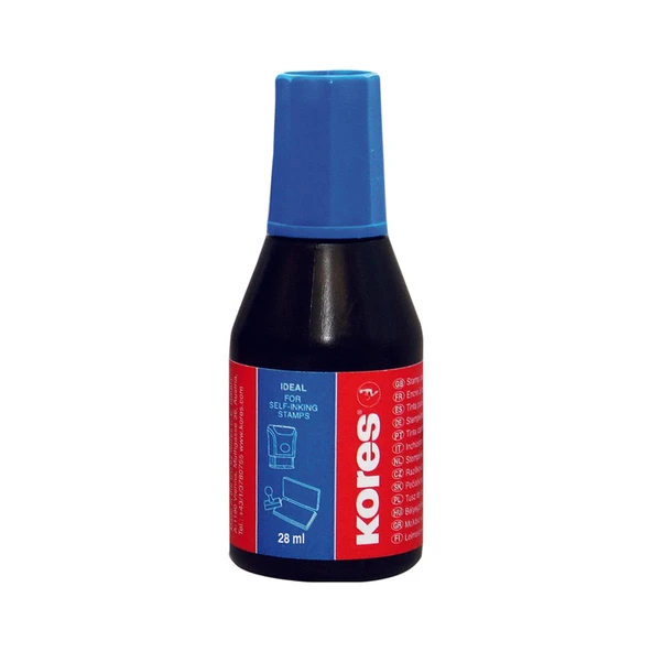 KORES DAMGA MÜREKKEBİ MAVİ 28 ML ürün görseli 1