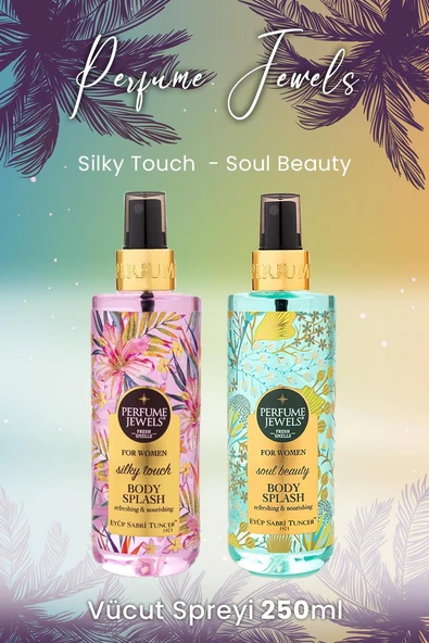 Eyüp Sabri Tuncer Pj Body Splash Silky Touch 250 ml ve Soul Beauty 250 ml ürün görseli 1