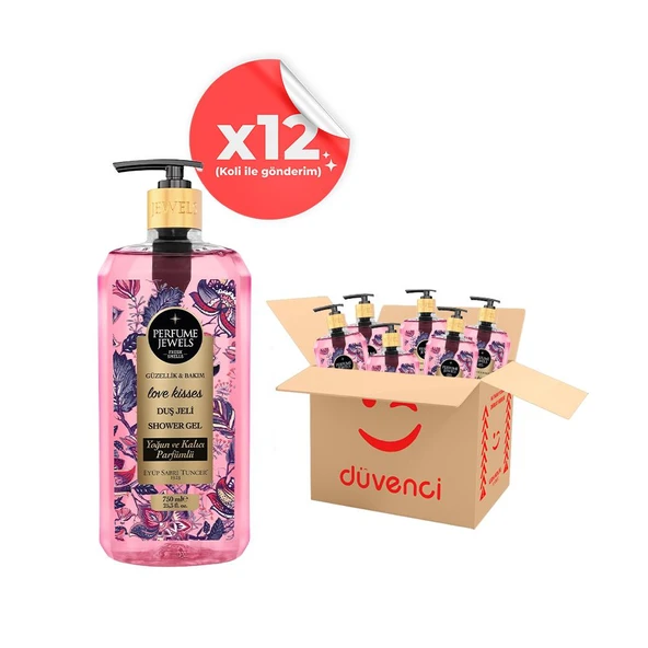 Eyüp Sabri Tuncer Love Kisses Duş Jeli 750 ml x 12 ürün görseli 1