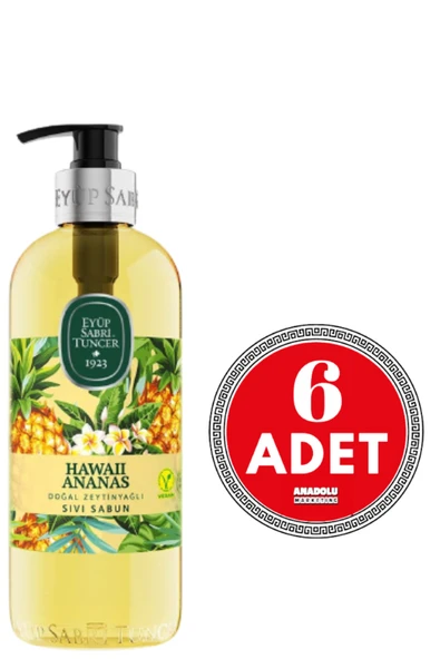 Eyüp Sabri Tuncer Sıvı Sabun Hawaii Ananas 500 ML x 6 Adet ürün görseli 1