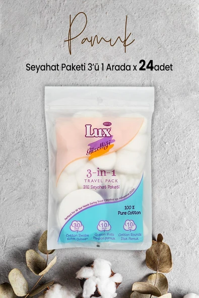 Lux 3' lü Seyahat Paketi x 24 Adet ürün görseli 1