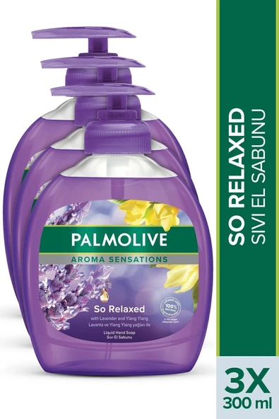 Palmolive Aroma Sensations So Relaxed Ylang Ylang Öz Yağı ve İris Özü ile Sıvı El Sabunu 3 x 300 ml ürün görseli 1