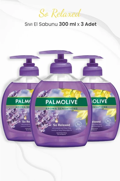 Palmolive Aroma Sensations So Relaxed Sıvı Sabun 300 ml x 3 Adet ürün görseli 1